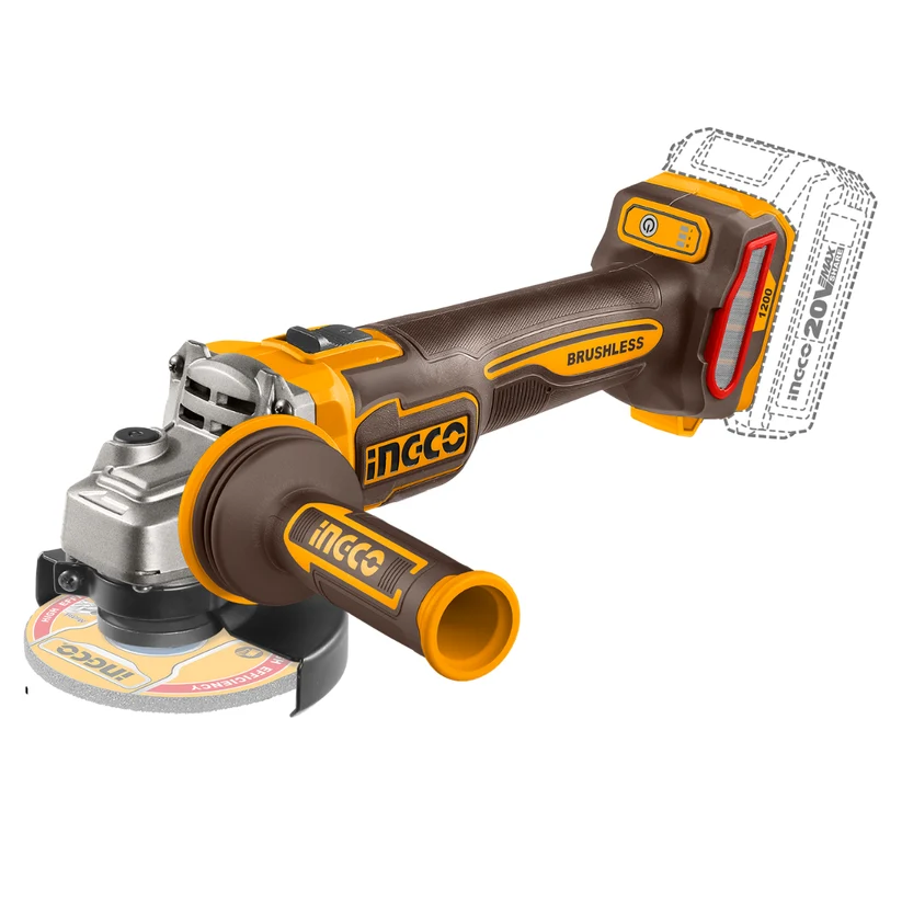 INGCO Cordless Angle Grinder 1200W NO B/C