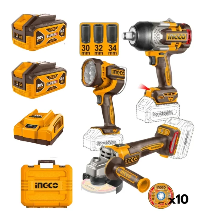 3 IN 1 Industrial Combo 1750nm Grinder and Worklamp Cosli250593