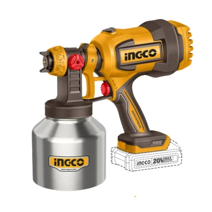 Cordless Spray Gun With 800ML Aluminium Tank Csgli20041