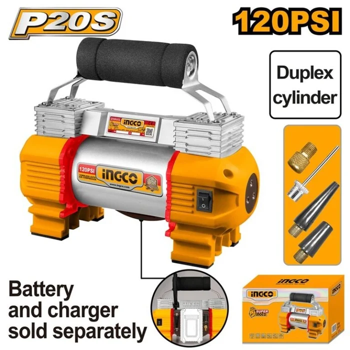 Cordless Compressor Dual Cylinder 8.27 Bar 120Psi Cacli2026