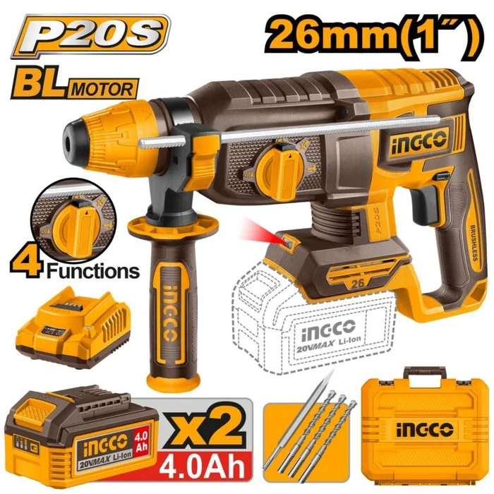 INGCO Cordless rotary hammer Crhli202682 26mm
