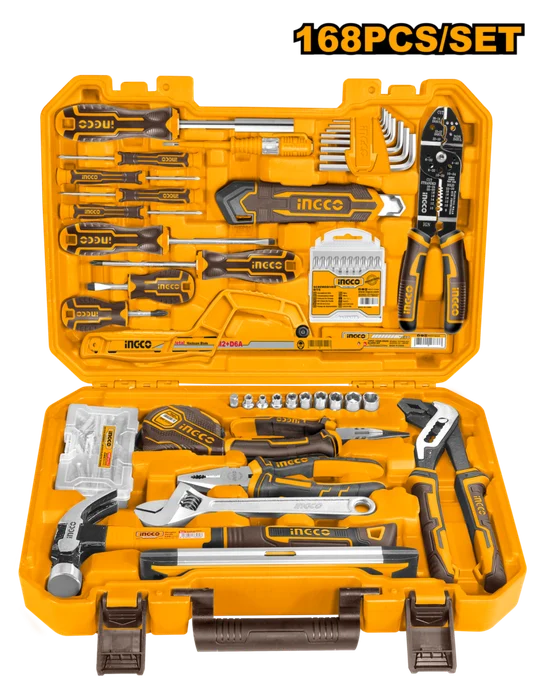 168pc Hand tools set in carry Case Hkthp21681