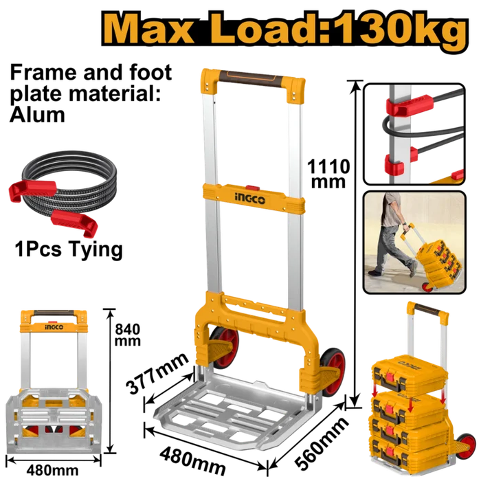 Foldable Stackable Box Trolley (Max Load 130KG) Hhwb61201