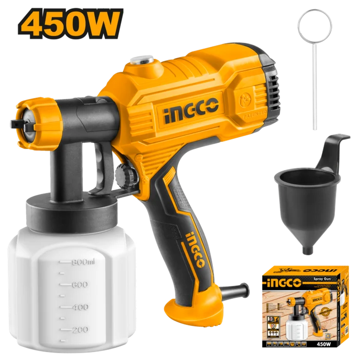 Spraygun HVLP 450W with Plastic Tank SPG3508