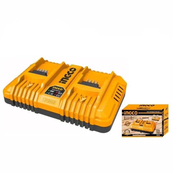INGCO Cordless 20v Battery Charger Dual 8A