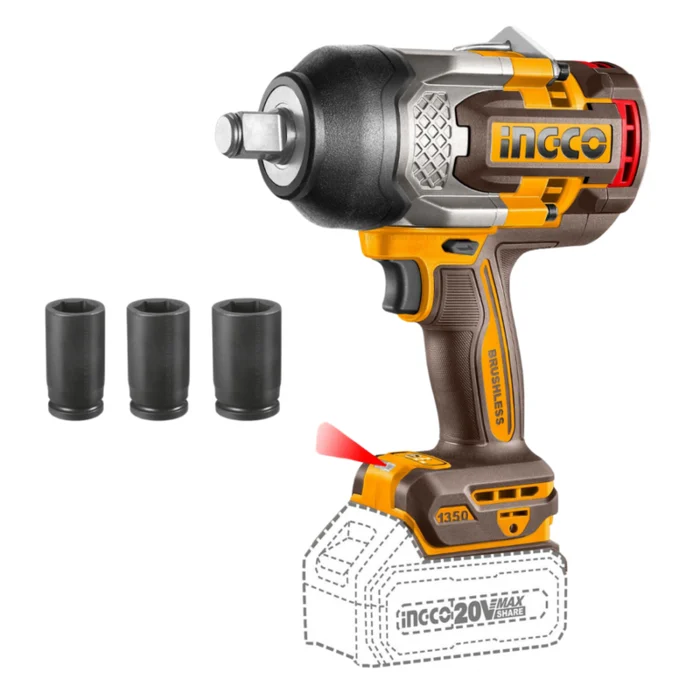 20V Cordless Impact Wrench 1350NM – 3/4″ CIWLI201351