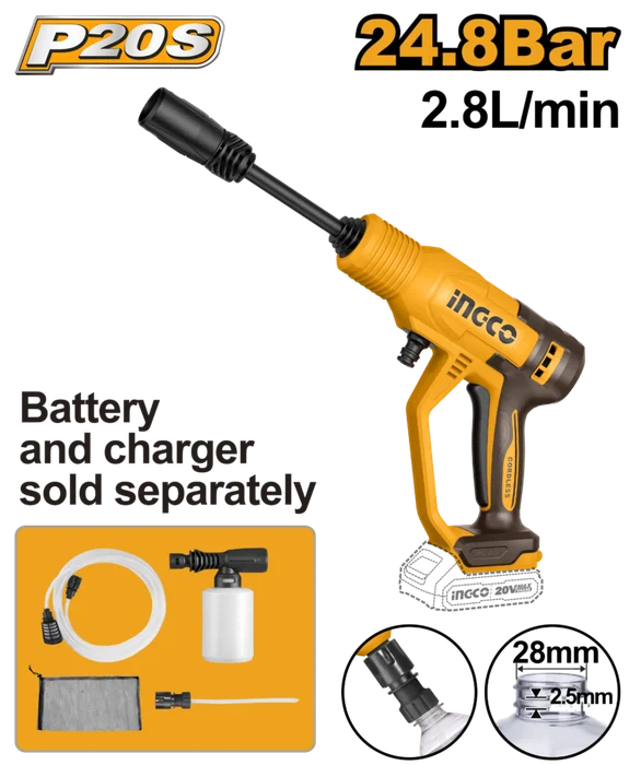 Cordless Pressure Washer 24.8 Bar Cpwli2036