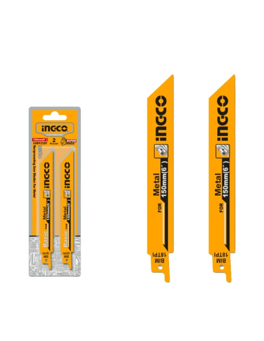 Reciprocating saw blades for metal