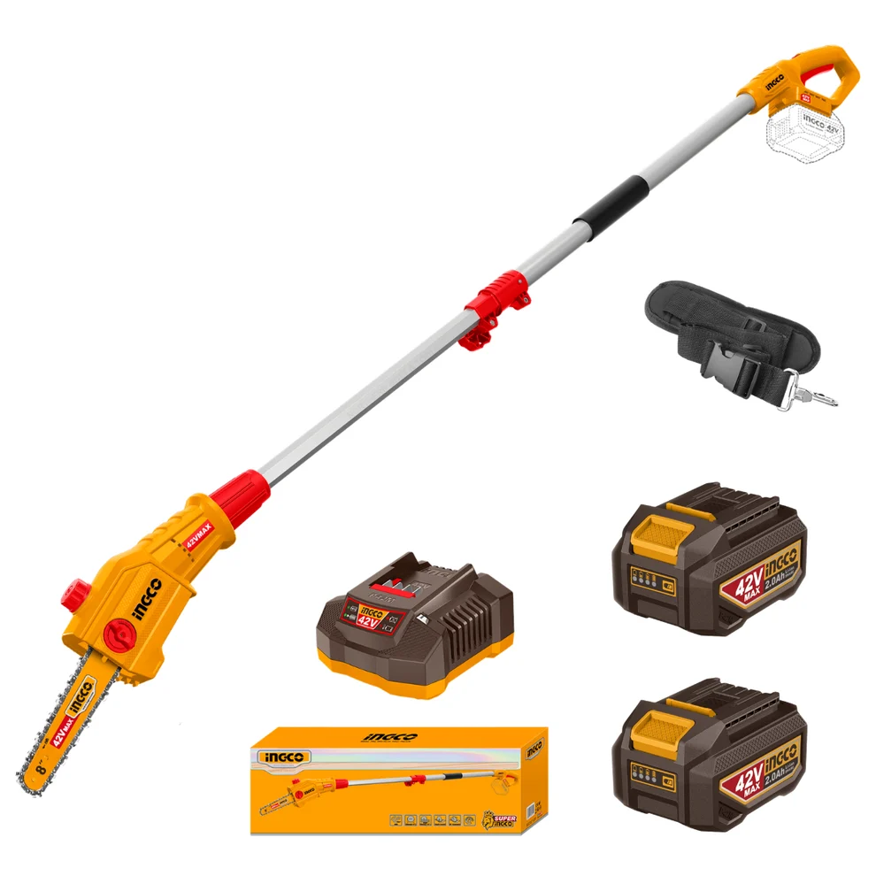 INGCO Cordless 8″ Pole Saw 200CM 42V P42M Kit